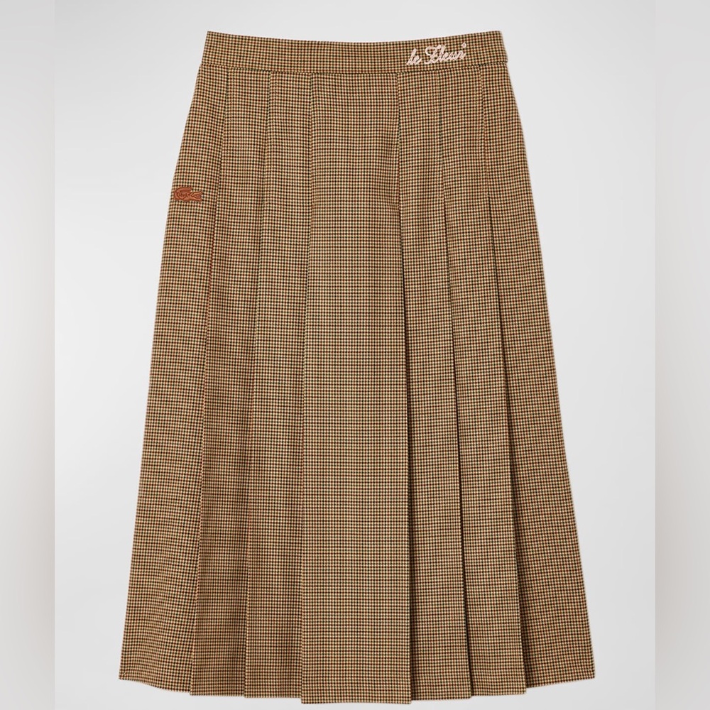 Lacoste Wool Pleated Midi skirt.